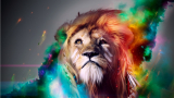 abstract-lion-1366x768
